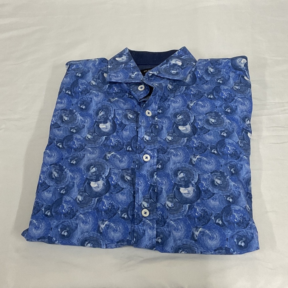 EUC Mens long sleeve button down BUGATCHI shirt